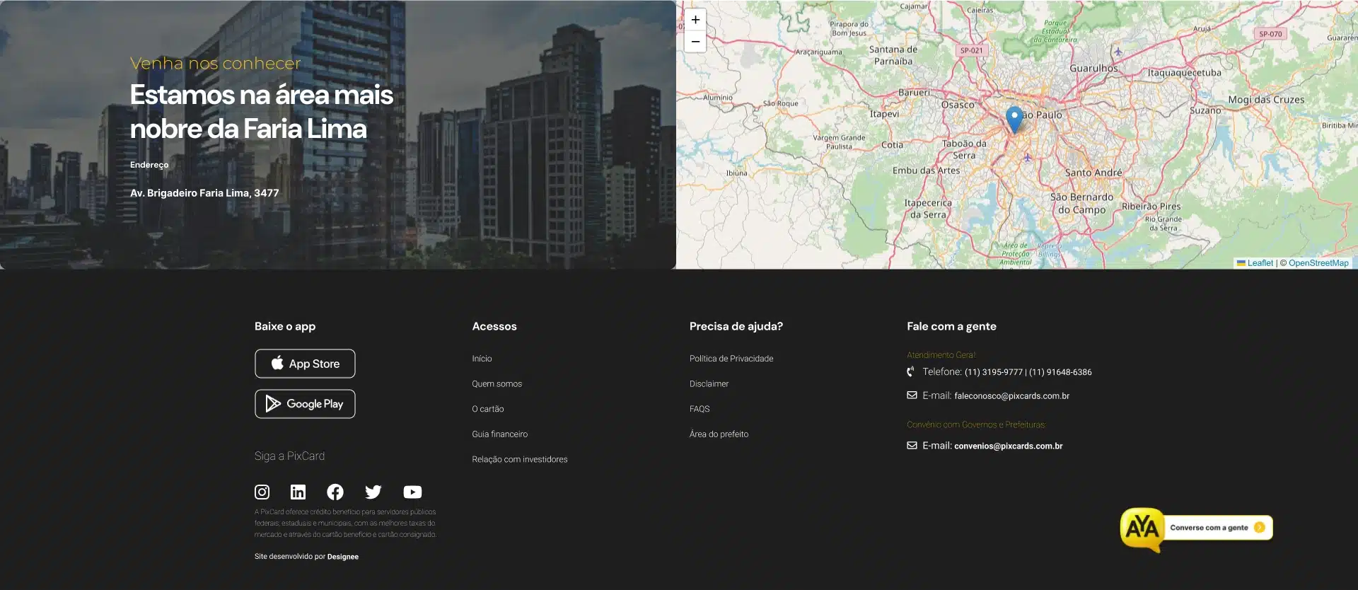 PixCard - Footer